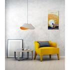 Quadro Com Frase Motivacional Pintado A Mão Amarelo Bege