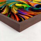 Quadro Com Moldura  Lobo Colorido