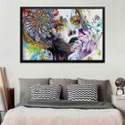 Quadro Com Moldura Abstract Face