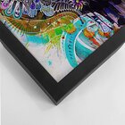 Quadro Com Moldura Abstract Face