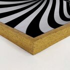 Quadro Com Moldura Abstrato 3d