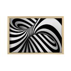 Quadro Com Moldura Abstrato 3d