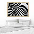 Quadro Com Moldura Abstrato 3d