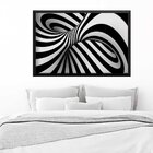 Quadro Com Moldura Abstrato 3d