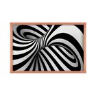 Quadro Com Moldura Abstrato 3d