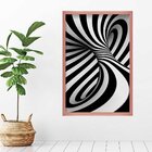 Quadro Com Moldura Abstrato 3d