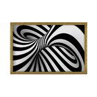 Quadro Com Moldura Abstrato 3d