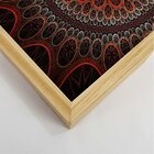 Quadro Com Moldura Abstrato Circulos