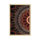 Quadro Com Moldura Abstrato Circulos