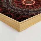 Quadro Com Moldura Abstrato Circulos