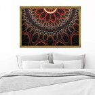 Quadro Com Moldura Abstrato Circulos