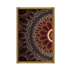 Quadro Com Moldura Abstrato Circulos