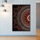 Quadro Com Moldura Abstrato Circulos