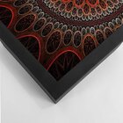 Quadro Com Moldura Abstrato Circulos