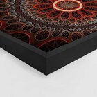 Quadro Com Moldura Abstrato Circulos