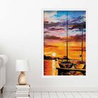 Quadro Com Moldura Atracadouro