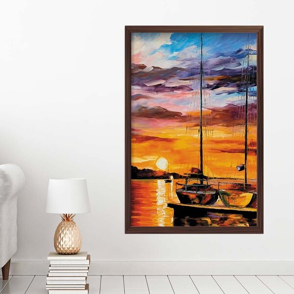 Quadro Com Moldura Atracadouro