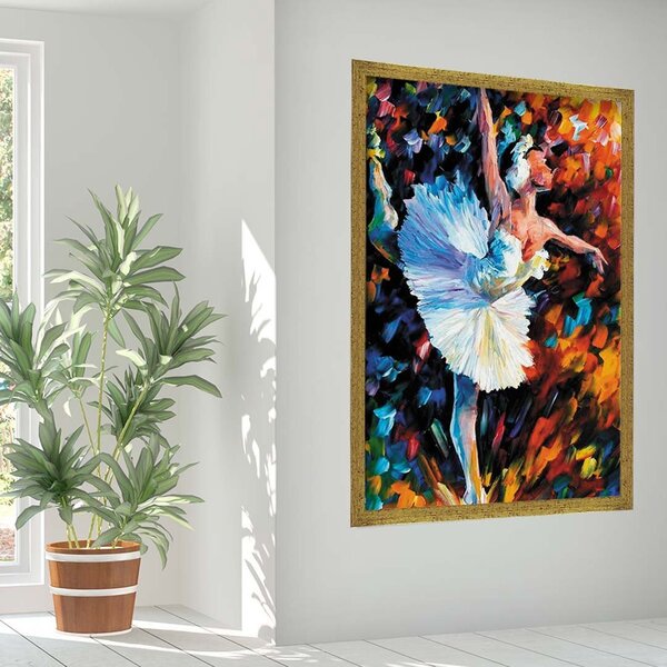 Quadro Com Moldura Bailarina