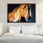 Quadro Com Moldura Brown Horse