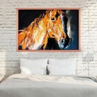 Quadro Com Moldura Brown Horse