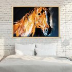 Quadro Com Moldura Brown Horse