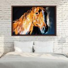 Quadro Com Moldura Brown Horse