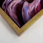 Quadro Com Moldura Cavalo Em Tons De Lilás