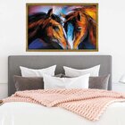 Quadro Com Moldura Cavalos