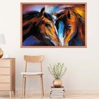 Quadro Com Moldura Cavalos