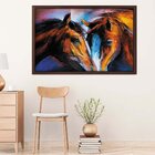 Quadro Com Moldura Cavalos