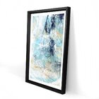 Quadro Com Moldura Chanfrada Abstract Blue