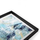 Quadro Com Moldura Chanfrada Abstract Blue