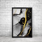 Quadro Com Moldura Chanfrada Abstrato