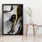 Quadro Com Moldura Chanfrada Abstrato