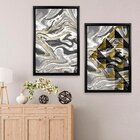 Quadro Com Moldura Chanfrada Abstrato