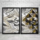 Quadro Com Moldura Chanfrada Abstrato