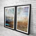 Quadro Com Moldura Chanfrada Abstrato