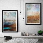 Quadro Com Moldura Chanfrada Abstrato