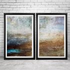 Quadro Com Moldura Chanfrada Abstrato