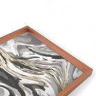 Quadro Com Moldura Chanfrada Abstrato