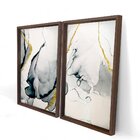 Quadro Com Moldura Chanfrada Abstrato