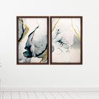 Quadro Com Moldura Chanfrada Abstrato