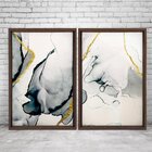 Quadro Com Moldura Chanfrada Abstrato