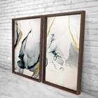 Quadro Com Moldura Chanfrada Abstrato