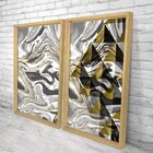 Quadro Com Moldura Chanfrada Abstrato