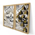 Quadro Com Moldura Chanfrada Abstrato