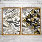 Quadro Com Moldura Chanfrada Abstrato