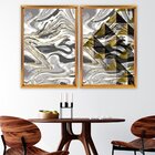 Quadro Com Moldura Chanfrada Abstrato