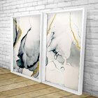 Quadro Com Moldura Chanfrada Abstrato