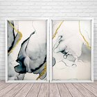 Quadro Com Moldura Chanfrada Abstrato